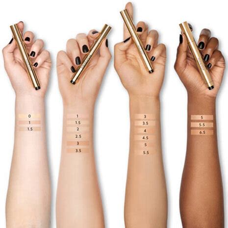 ysl touche eclat illuminating pen swatches|ysl touche eclat colour chart.